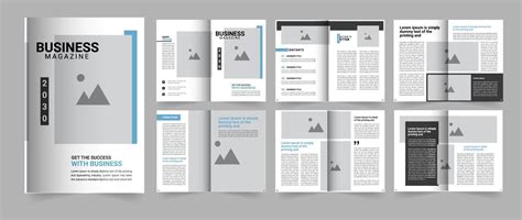 Business Magazine template for your company and business 16463492 Vector Art at Vecteezy