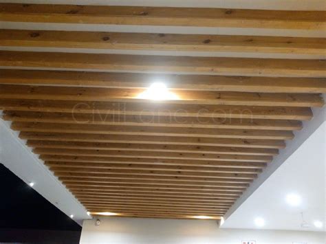 Wooden Rafter Ceiling For Entrance