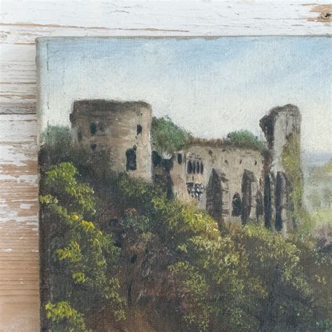 OIL PAINTING OF A CASTLE ON A HILL | Oil painting, Painting, Canvas ...