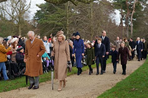 King Charles and Camilla lead Royal Family as they head to Christmas ...