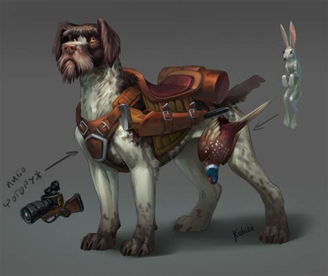 Mounts, Kahito Slydeft | Dog design art, Fantasy character design, Dog armor