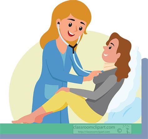 Medical Clipart - nurse-checking-female--patient-in-hospital-clipart ...