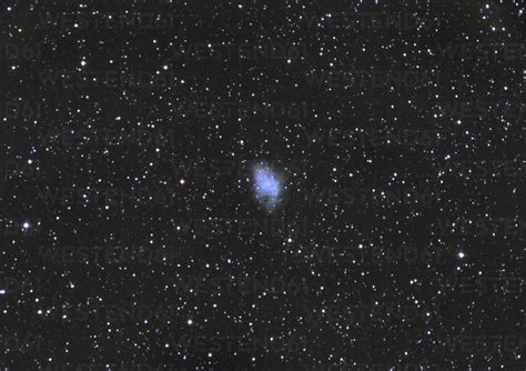 M1 crab nebula, supernova remnent stock photo