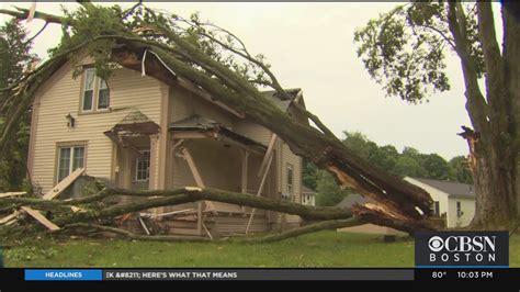 Storms Cause Damage Across Massachusetts - YouTube