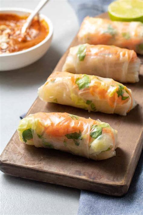 Vegan Vietnamese Tofu Spring Rolls - Delish Knowledge