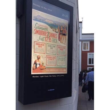 Outdoor Digital Menu Boards | 47" Wall-Mounted Enclosure | Armagard Ltd.