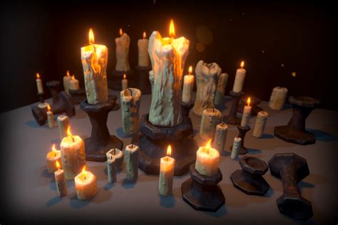 Candles medieval | 3D Interior | Unity Asset Store