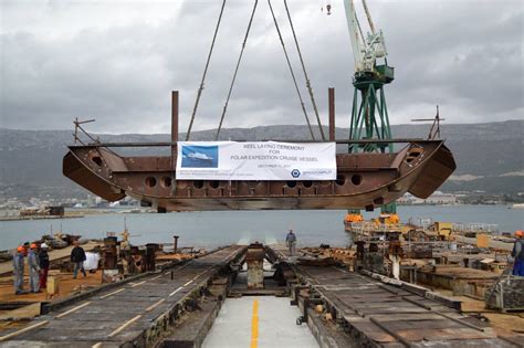 PHOTOS: Keel laying ceremony at Croatia’s Brodosplit dock for new polar ...