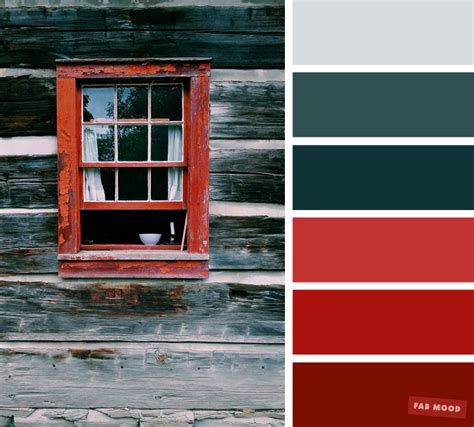 Red and green grey color scheme