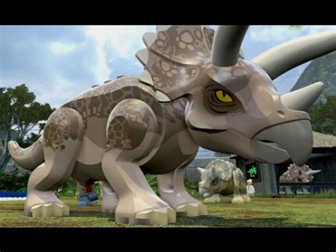 LEGO Jurassic World - Triceratops Territory Free Roam (Jurassic Park Hub) - YouTube