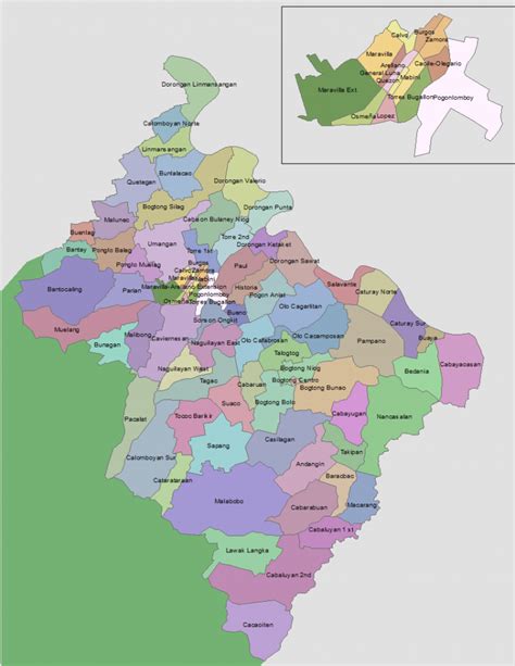 Map of Mangatarem - Bayan ng Mangatarem