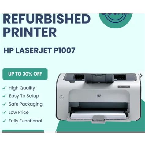 HP P1007 Printer: HP P1007 Refurbish Laser Printer - Price India