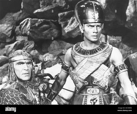 THE TEN COMMANDMENTS, from left, Henry Wilcoxon, Yul Brynner, 1956 ...