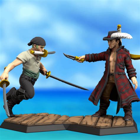 Zoro vs Mihawk : r/HeroForgeMinis