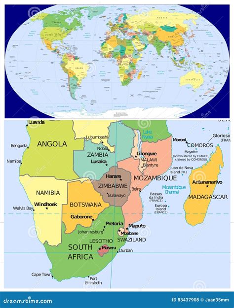 South Africa In World Map