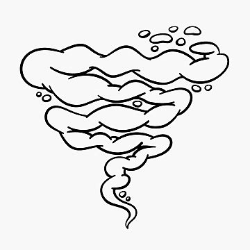 Smoke Cloud PNG Image, Abstract Cartoon Smoke Cloud, Clouds, Cartoon Smoke, Smoke Effects PNG ...