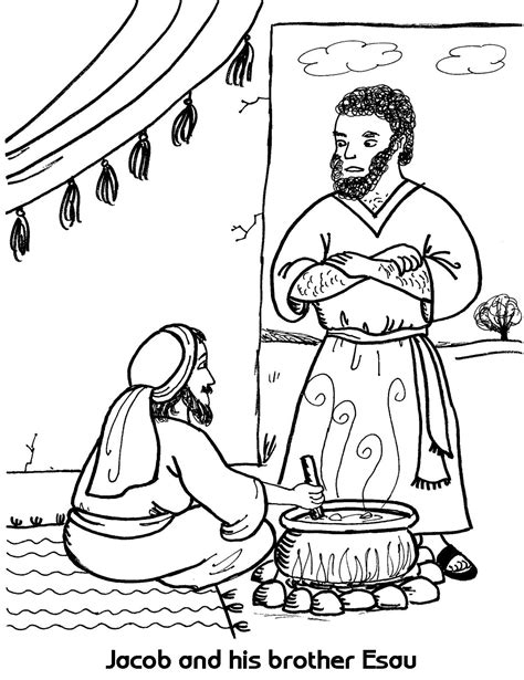 Jacob and Esau Coloring Pages - Best Coloring Pages For Kids