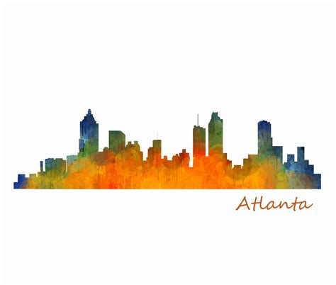 Atlanta Skyline Drawing at PaintingValley.com | Explore collection of Atlanta Skyline Drawing