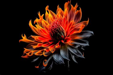 Premium Photo | Fire flower holi festival illustration of flower on fire 4k