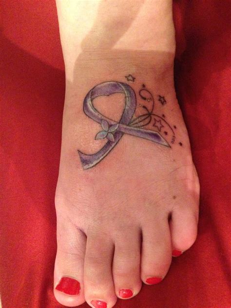 Pancreatic cancer ribbon tattoo | mom | Pinterest