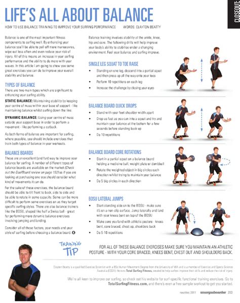 Exercises For Seniors: Balance Exercises For Seniors Handout