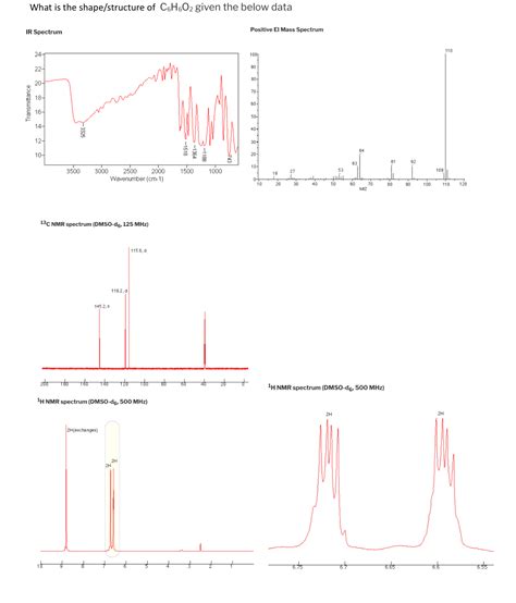 Solved What is the shape/structure of C6H6O2 ﻿given the | Chegg.com