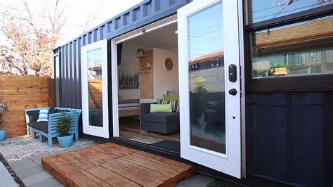 Couple Build 33-Foot Shipping Container Tiny House in their Backyard