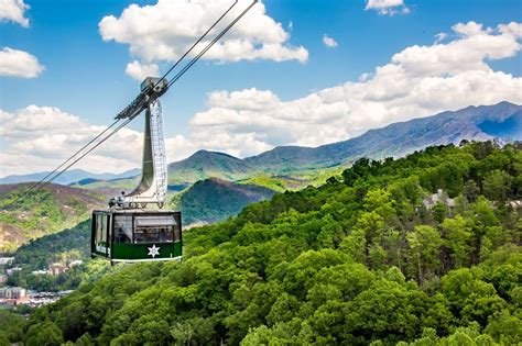 Great spring time shot of the Ober Gatlinburg Aerial Tramway, taken by ...