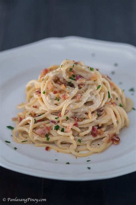 Carbonara Recipe Filipino Style - Panlasang Pinoy