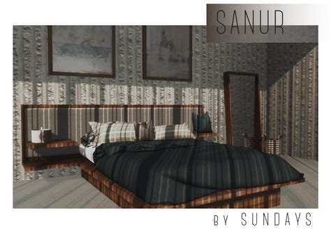 Sanur bedroom set at Sundays Sims » Sims 4 Updates