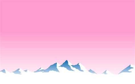 Snow covered mountain illustration, mountains, pink, landscape, Evian(Water) HD wallpaper ...