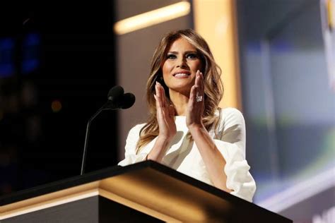 Melania Trump Delivered A Rare Speech About Her Husband