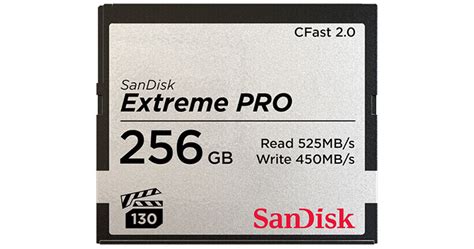 SanDisk 256GB Extreme PRO CFast 2.0 Memory Card SDCFSP-256G-A46D