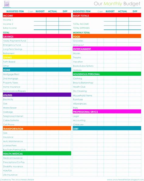 5 Excel Income and Expenditure Template - Excel Templates