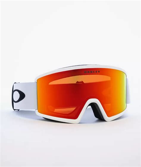 Oakley Target Line L White & Fire Iridium Snowboard Goggles