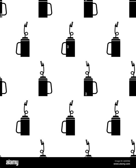 Drip Torch Icon Seamless Pattern, Wildfire Intentional Ignition ...