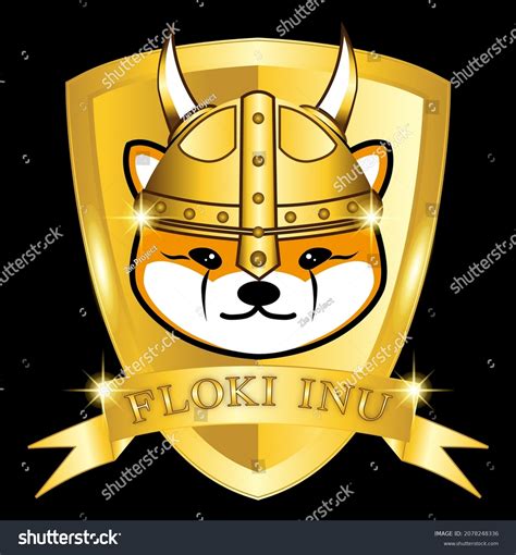 Floki Inu Coin Token Crypto Currency Stock Vector (Royalty Free ...