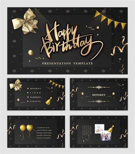 Happy Birthday Party PPT Template | Etsy