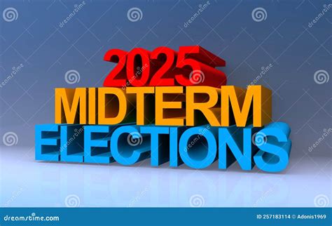 2025 Midterm Elections on Blue Stock Illustration - Illustration of midterm, banner: 257183114