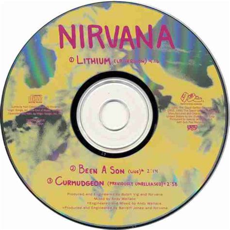 NIRVANA: LITHIUM Single Album (1991)