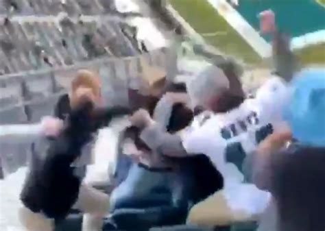 Eagles Fans Fight In The Stands On Their First Day Back From COVID ...