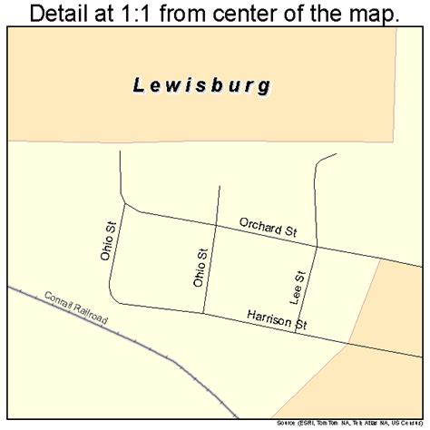 Lewisburg Ohio Street Map 3942938