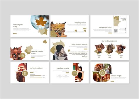 Autumn Leaves - PowerPoint template for $18