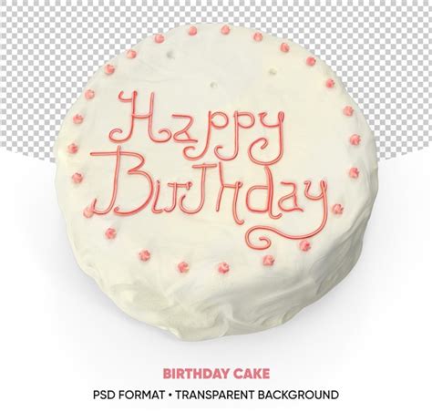 Premium PSD | Birthday cake