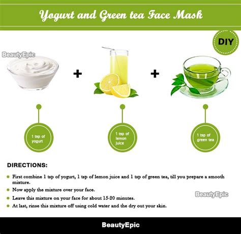 12 Green Tea Face Mask Recipes And Benefits | Green tea face mask ...