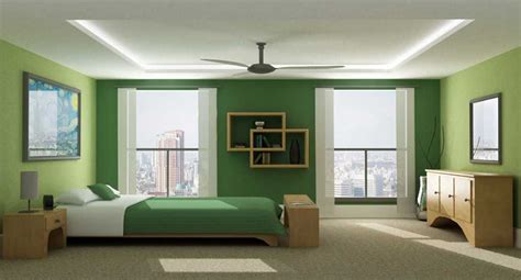 Monochromatic Green Bedroom by Jeremy Sikorski - Interior Design Ideas