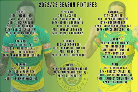 Runcorn Linnets FC on Twitter: "📰🚨 | BREAKING NEWS! The fixtures are ...