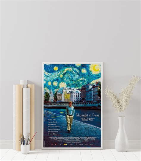 Midnight in Paris Poster Woody Allen Minimalist Movie Poster Vintage ...