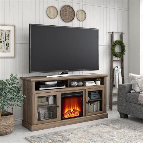 Ameriwood Home Chicago Electric Fireplace TV Console for TVs up to 65 ...