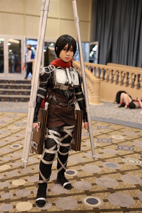 S4 Mikasa cosplay at ACen (photo by me) : ShingekiNoKyojin